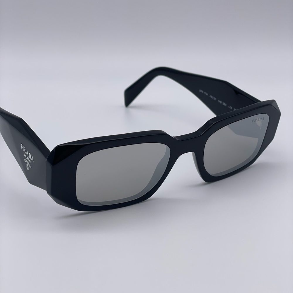 Authentic Prada Black Rectangular Sunglasses